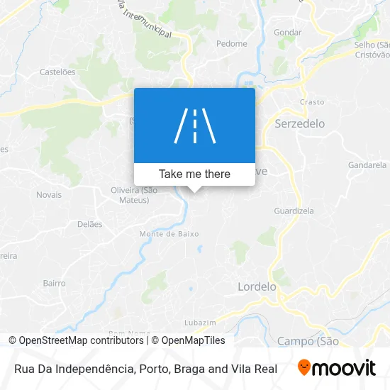 Rua Da Independência map