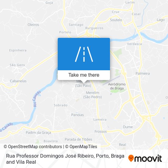 Rua Professor Domingos José Ribeiro mapa