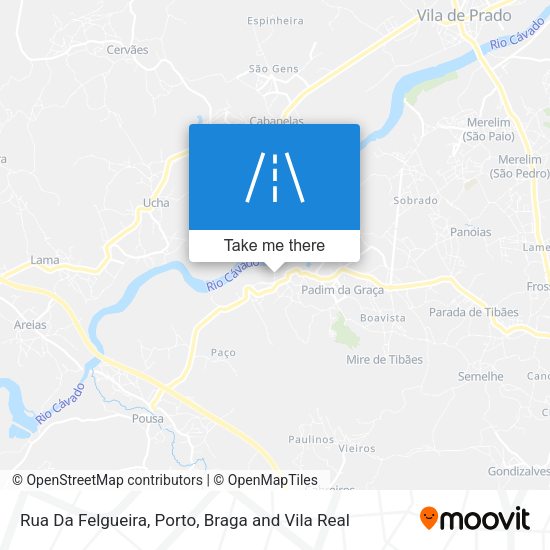 Rua Da Felgueira mapa