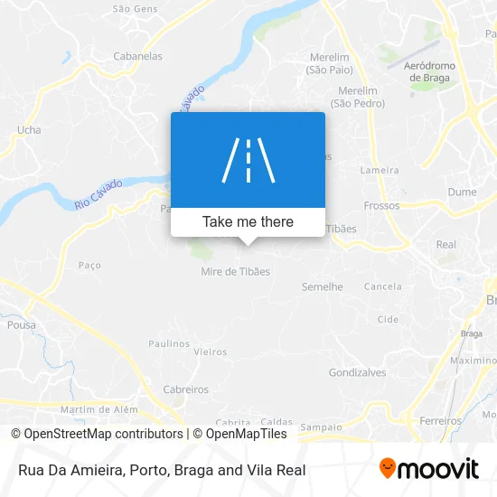 Rua Da Amieira map