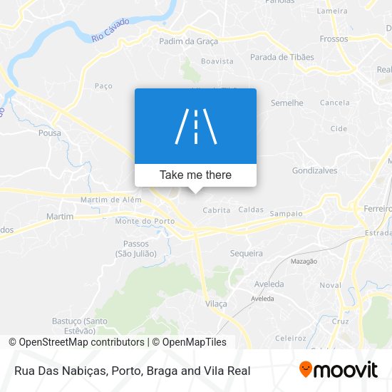 Rua Das Nabiças mapa