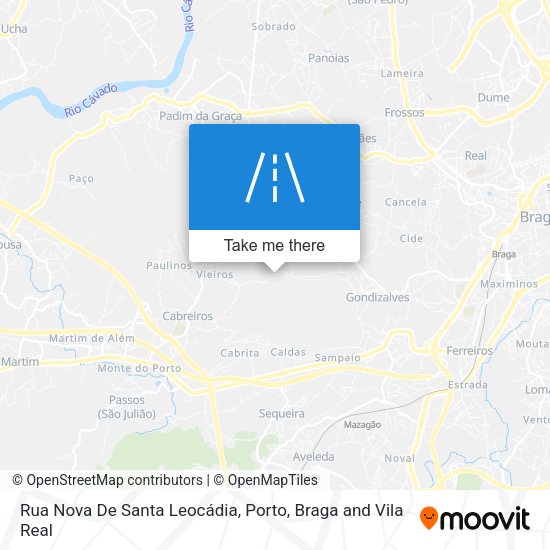 Rua Nova De Santa Leocádia mapa