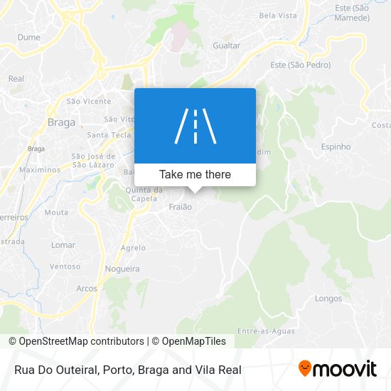 Rua Do Outeiral mapa