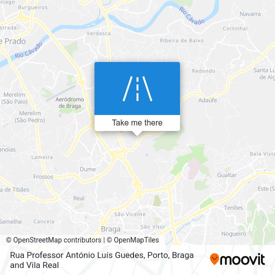 Rua Professor António Luís Guedes mapa