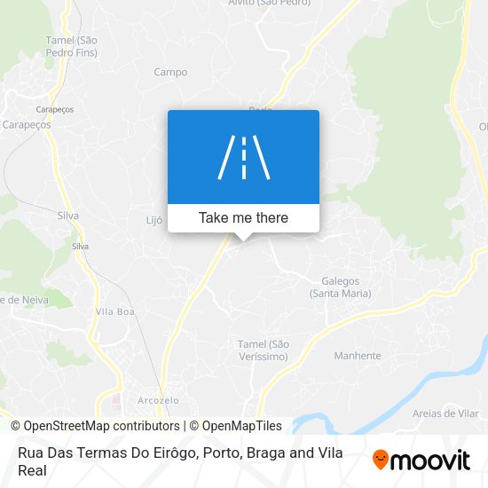 Rua Das Termas Do Eirôgo map