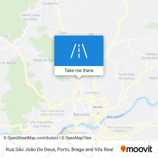 Rua São João De Deus map