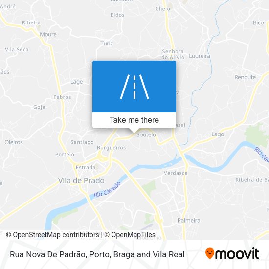 Rua Nova De Padrão mapa
