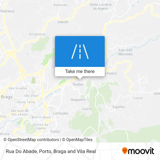 Rua Do Abade map