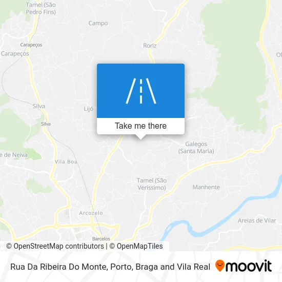 Rua Da Ribeira Do Monte map