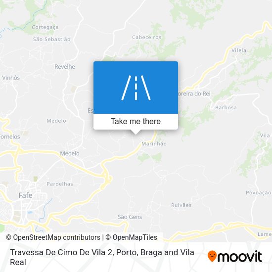 Travessa De Cimo De Vila 2 mapa
