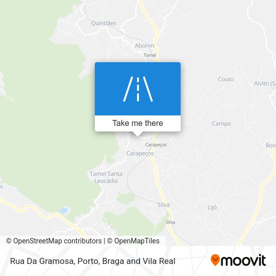 Rua Da Gramosa mapa