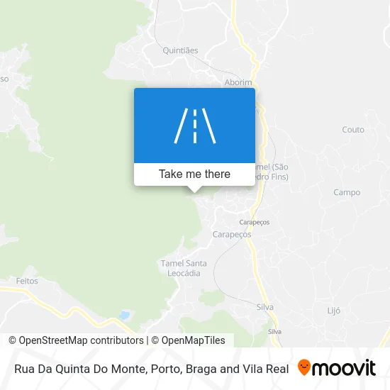 Rua Da Quinta Do Monte map