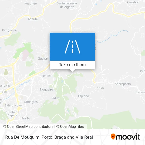 Rua De Mouquim map