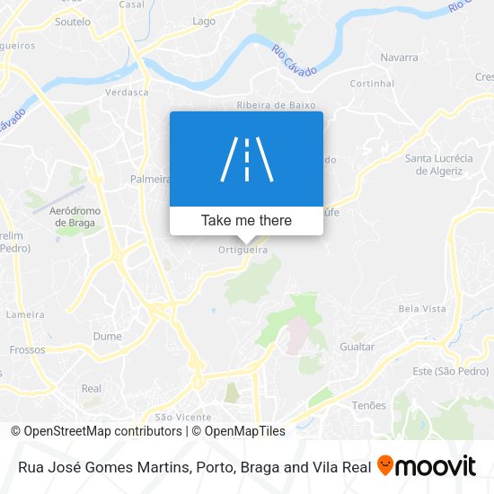 Rua José Gomes Martins mapa