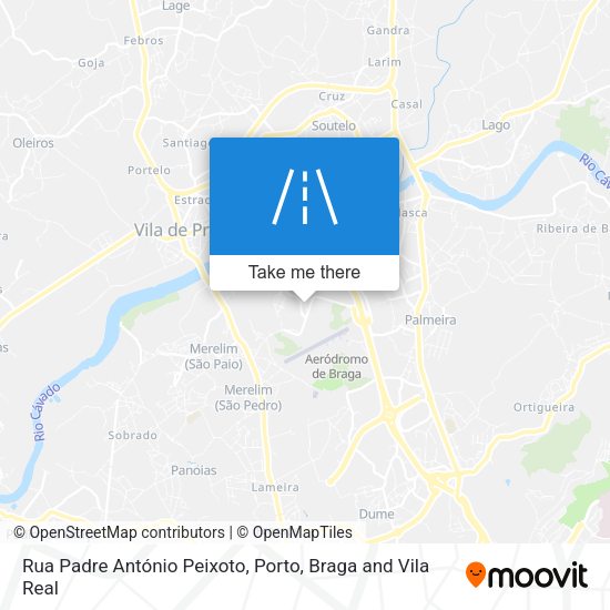 Rua Padre António Peixoto mapa