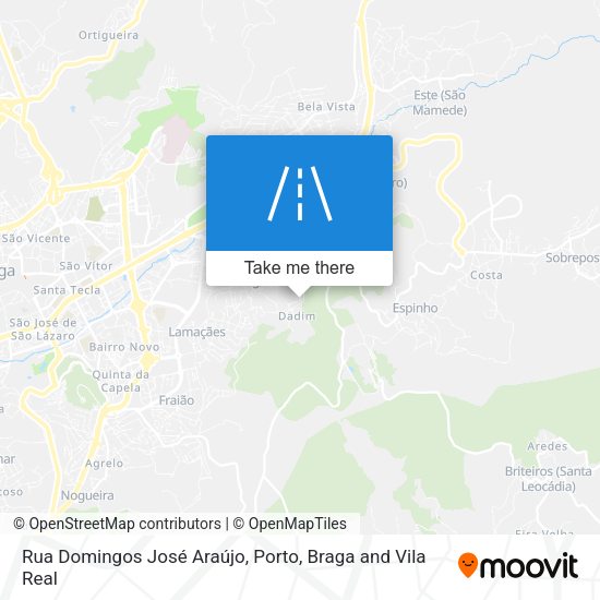 Rua Domingos José Araújo mapa