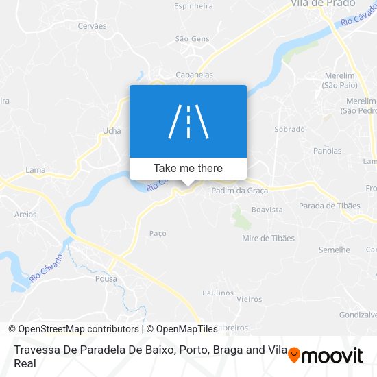 Travessa De Paradela De Baixo mapa