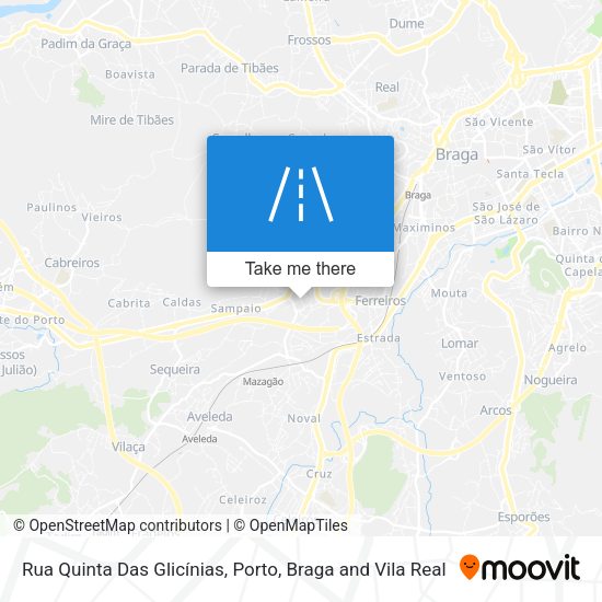 Rua Quinta Das Glicínias map