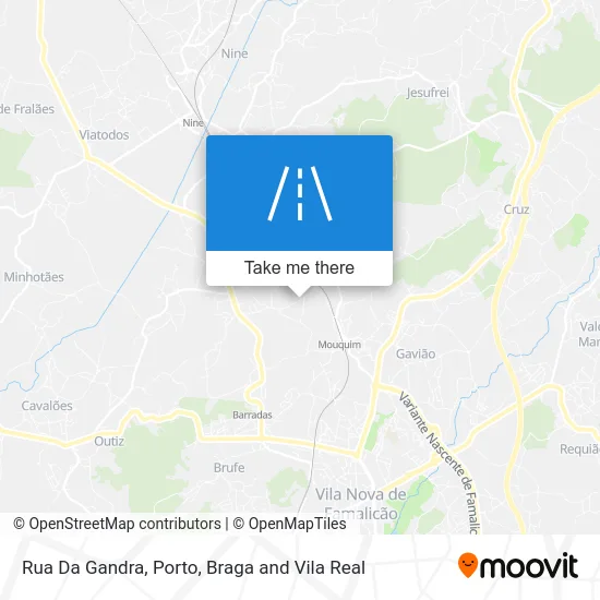 Rua Da Gandra map