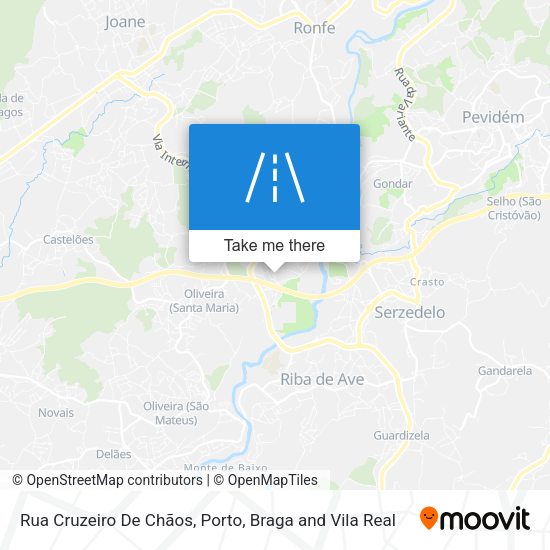 Rua Cruzeiro De Chãos mapa