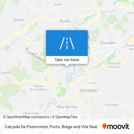 Calçada De Pedominho mapa