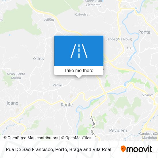 Rua De São Francisco mapa