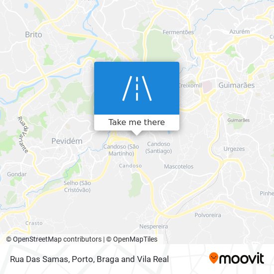 Rua Das Samas map