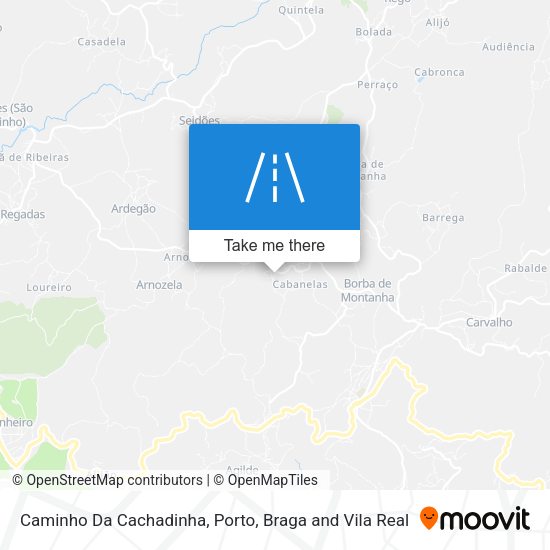 Caminho Da Cachadinha mapa