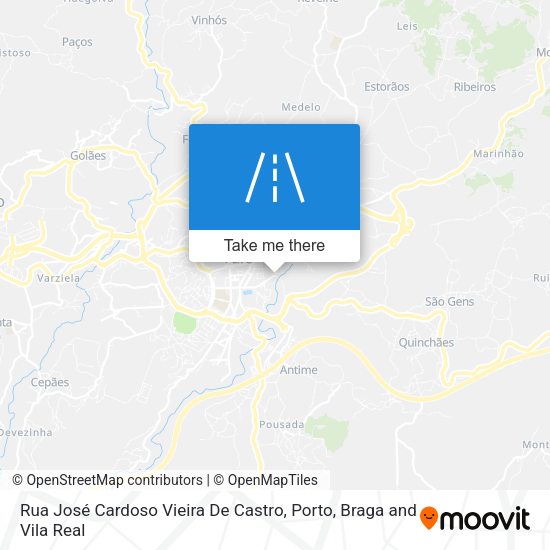 Rua José Cardoso Vieira De Castro mapa