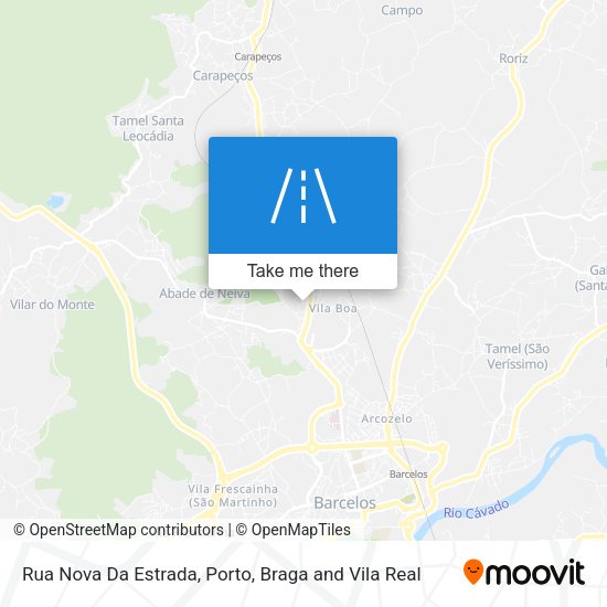 Rua Nova Da Estrada map