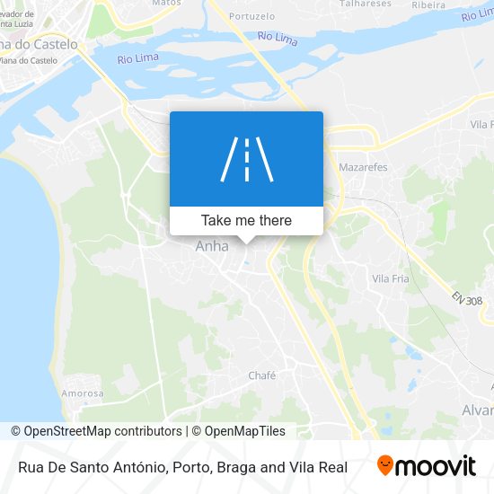 Rua De Santo António map