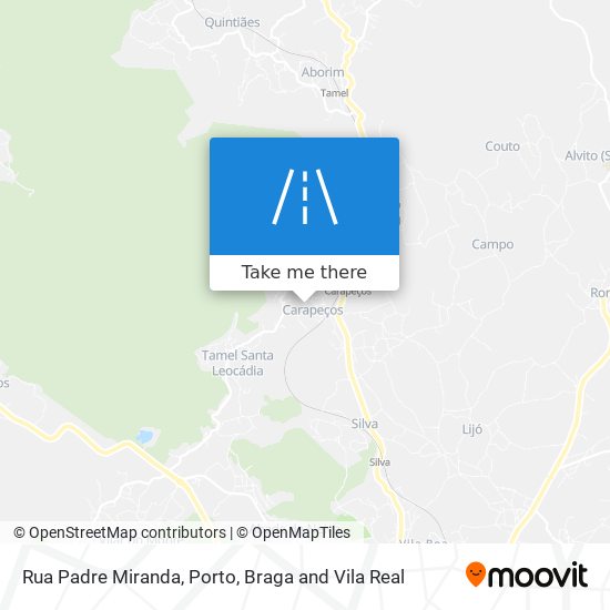 Rua Padre Miranda map