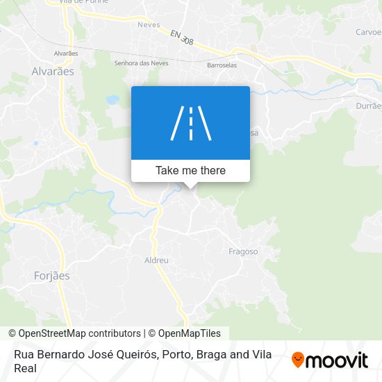 Rua Bernardo José Queirós mapa