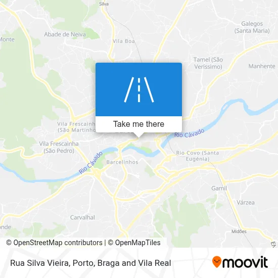 Rua Silva Vieira map