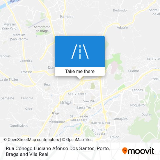 Rua Cónego Luciano Afonso Dos Santos mapa