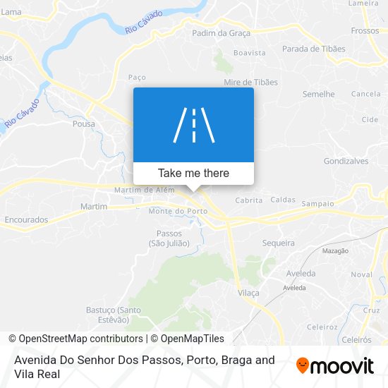 Avenida Do Senhor Dos Passos mapa
