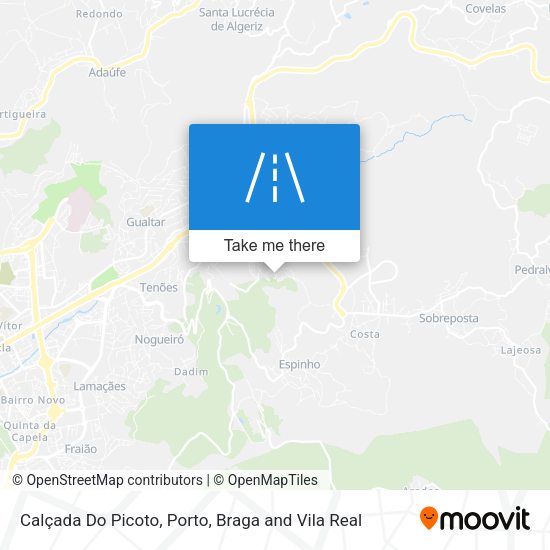Calçada Do Picoto mapa