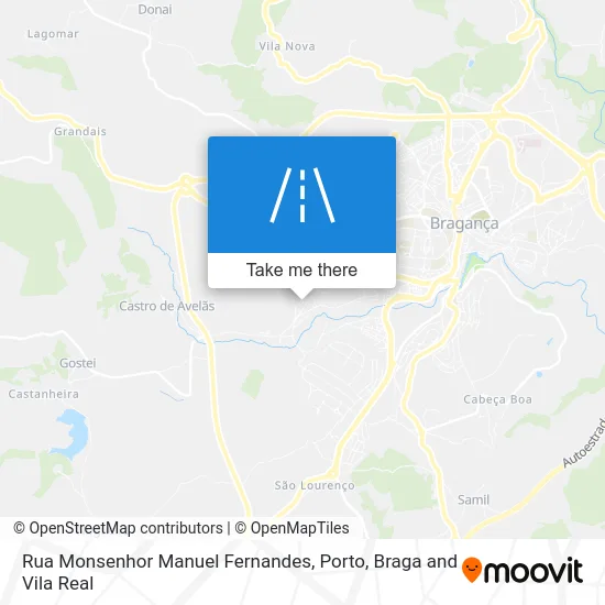 Rua Monsenhor Manuel Fernandes map