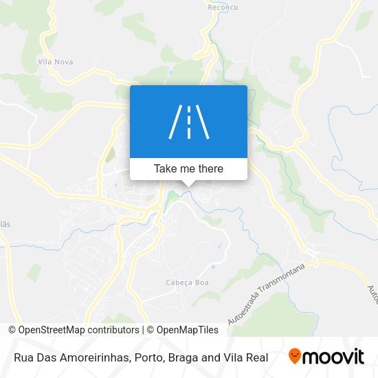 Rua Das Amoreirinhas mapa