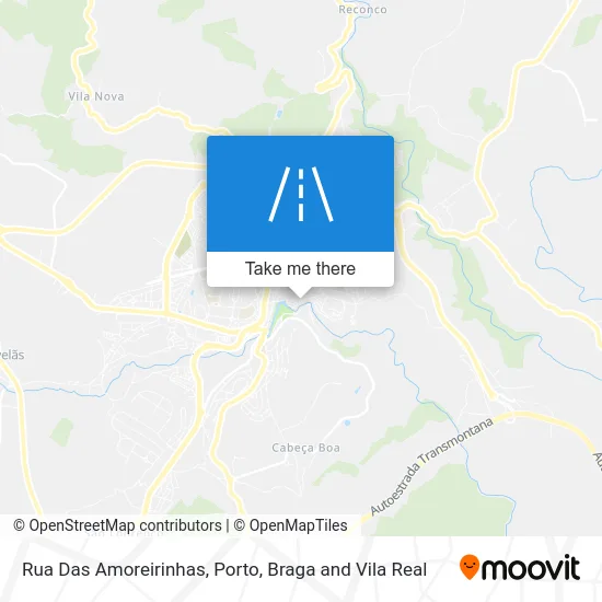Rua Das Amoreirinhas map