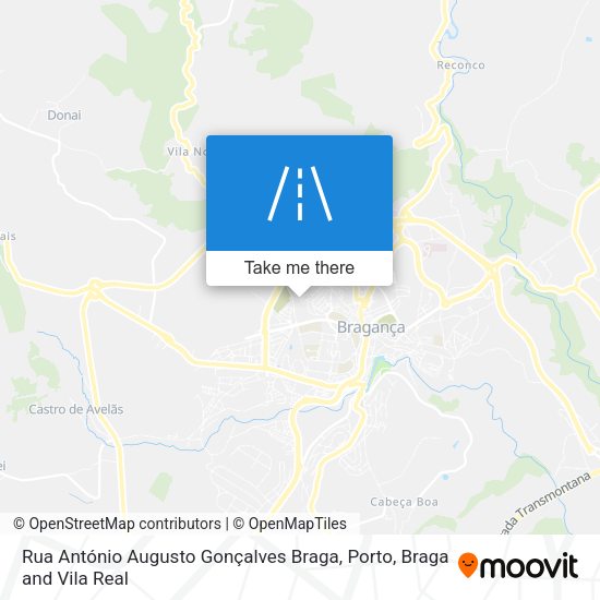 Rua António Augusto Gonçalves Braga map