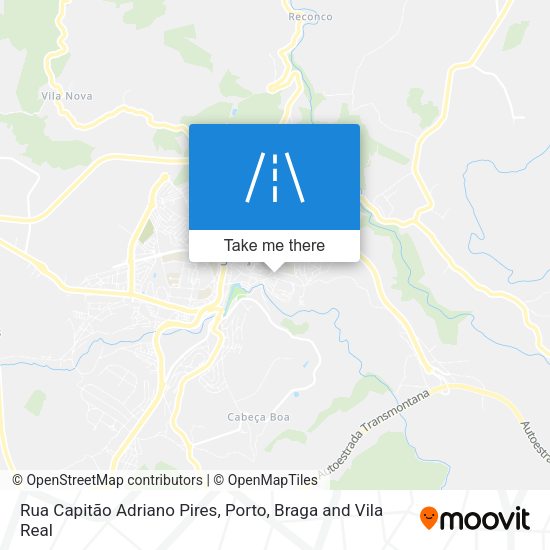 Rua Capitão Adriano Pires mapa
