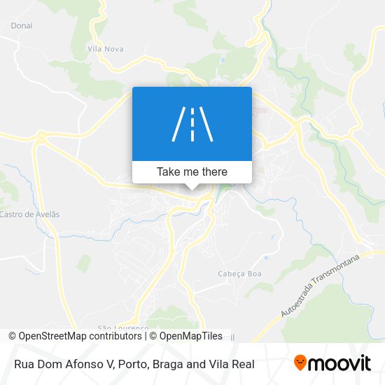 Rua Dom Afonso V mapa