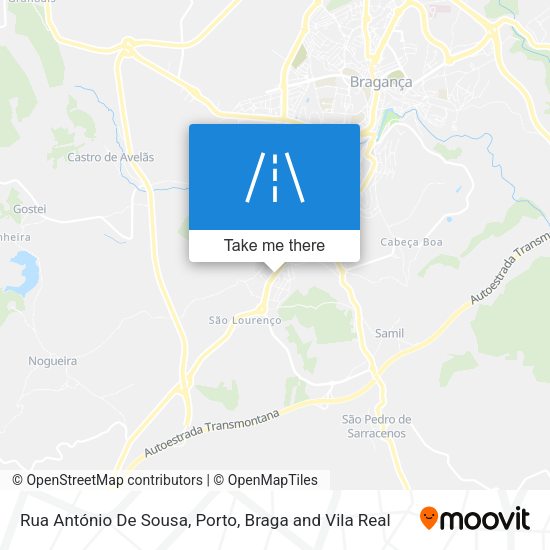 Rua António De Sousa mapa
