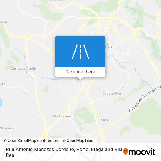 Rua António Menezes Cordeiro map