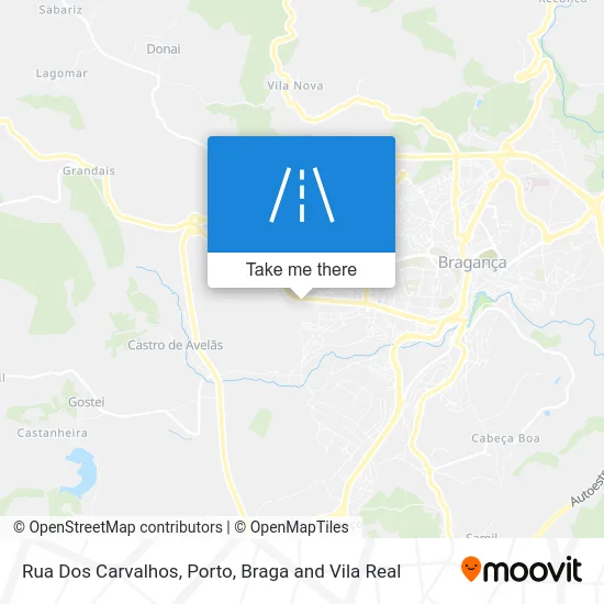 Rua Dos Carvalhos map