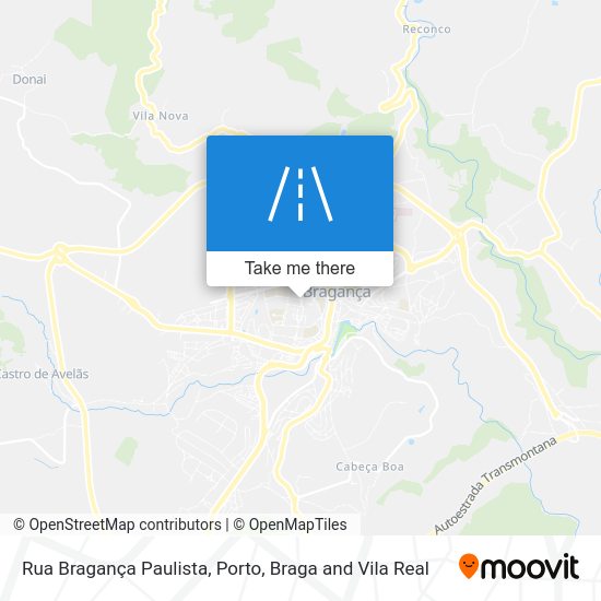 Rua Bragança Paulista map