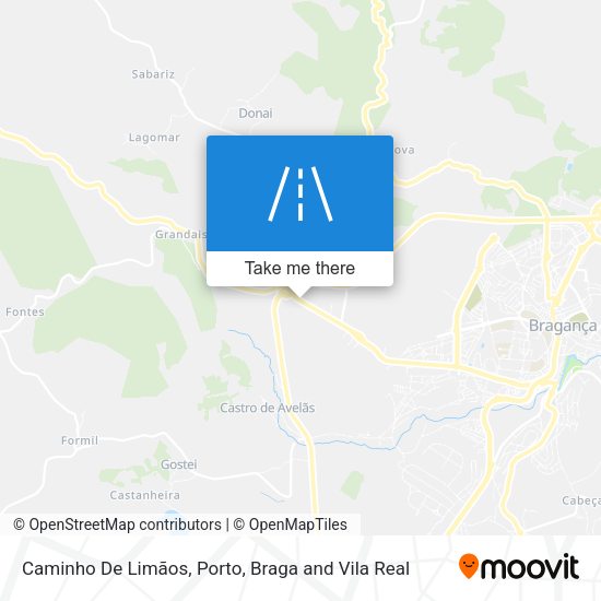 Caminho De Limãos mapa