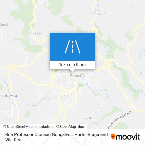Rua Professor Dionísio Gonçalves mapa