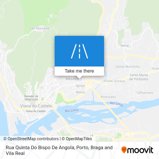 Rua Quinta Do Bispo De Angola mapa